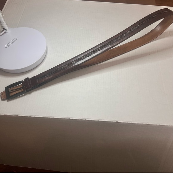 Mezlan Belt Made in Spain Leather Size 38 - Picture 12 of 16